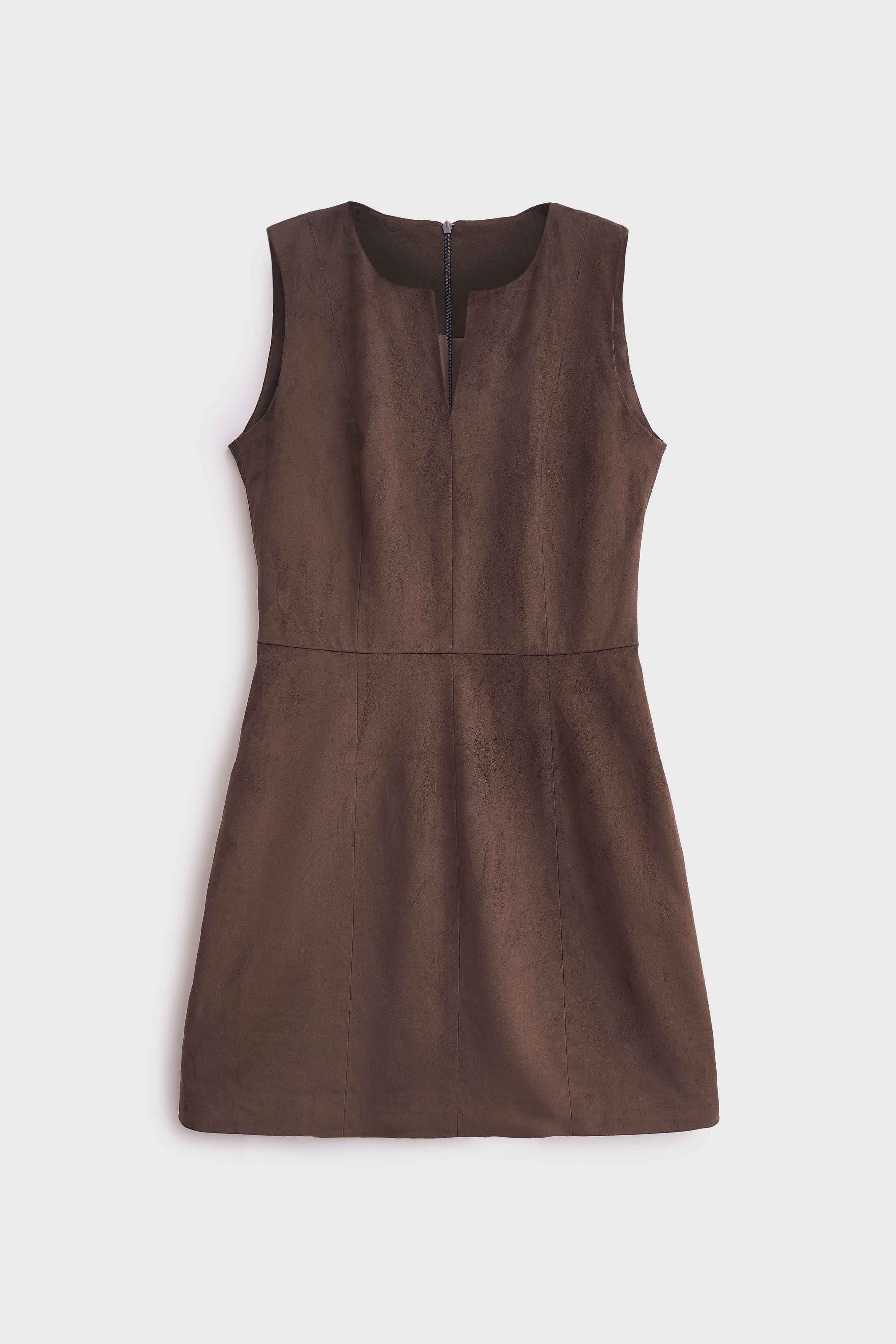 Платье из бархатистой экозамши